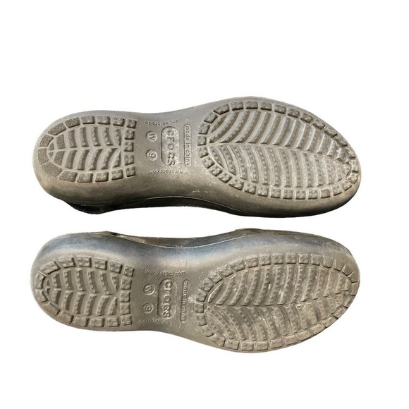 Crocs Black Malindi Slingback Ballet Flat Sz 9 - Picture 7 of 7